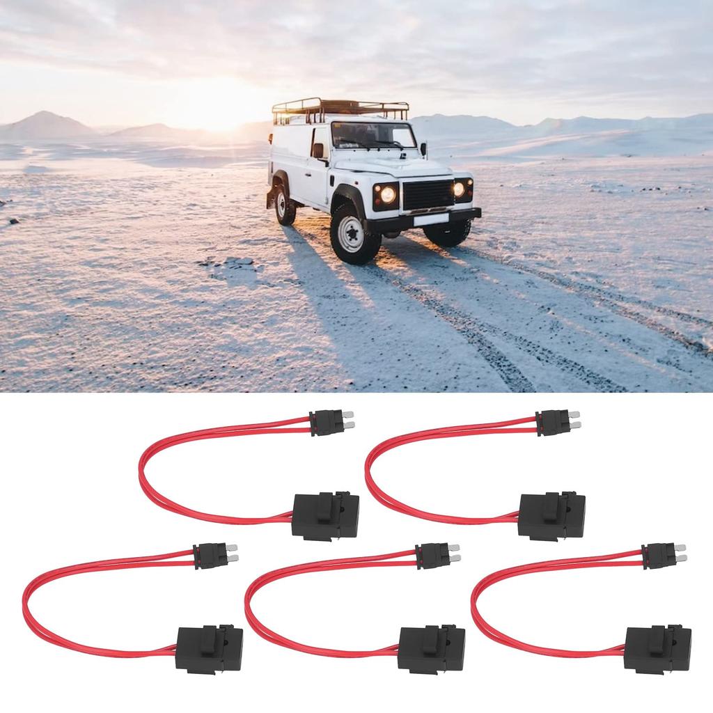 Car Fuse Box Connector Thin Regular Direct Replacement Professional 20A Mini Tip Auto Mini Fuse Holder (Act M 19.1mm)