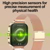 HK82 1,75-calowy kwadratowy ekran AMOLED z NFC inteligentny zegarek z monitorem zdrowia, pasek ze stali