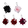 Lightweight Butterfly Rose Keychain Realistic Floral Charm Ornament Key Organiser For Daily Commute Outdoor Travel