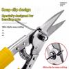 Stainless Steel Tin Snips, Metal Sheet Cutting Scissors For Pvc Pipe, Professional Industrial Hand Shears