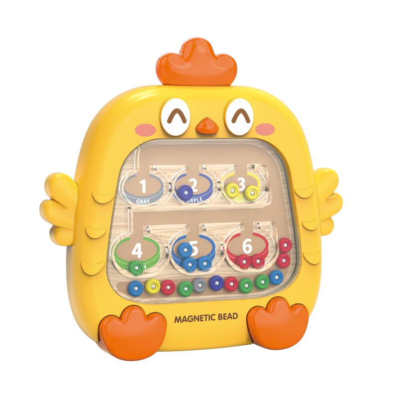Chicken magnetic brush drawing board, baby logical thinking exercise, children's educational toys, focusing on children's mental development