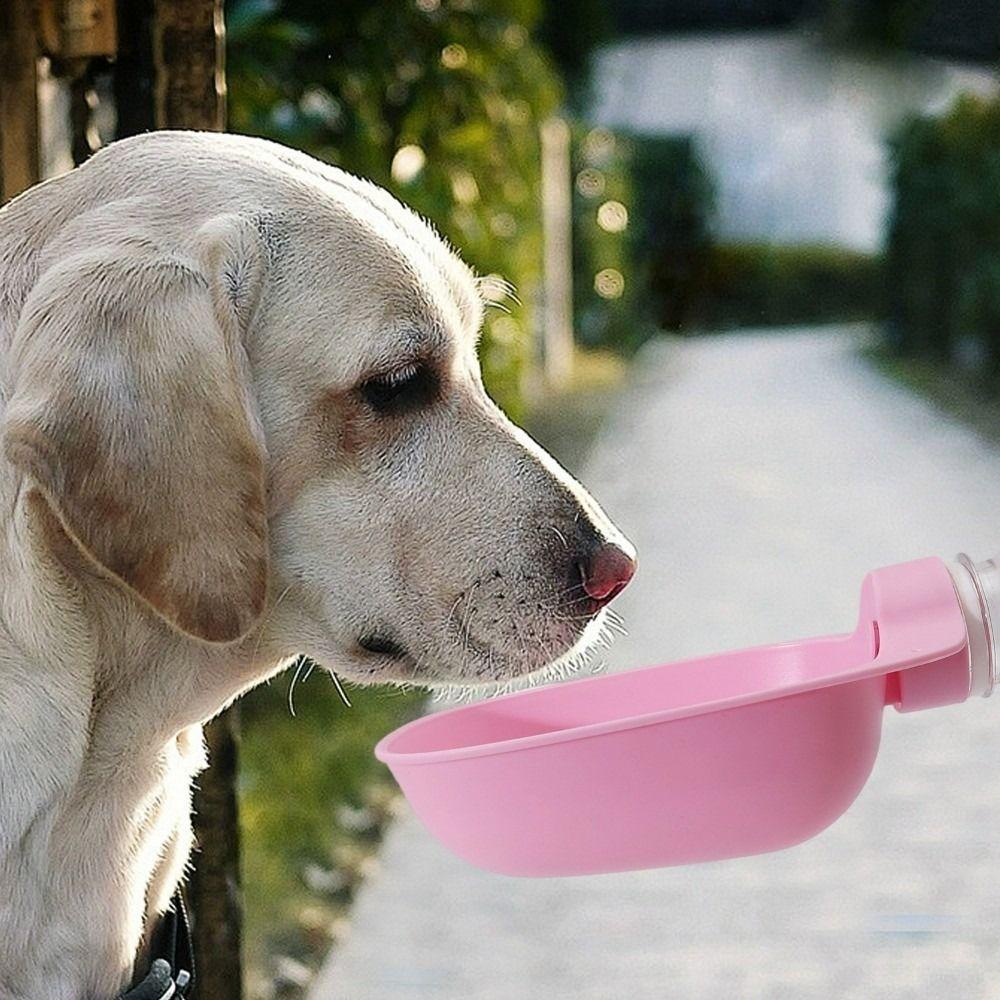 Plastic Pets Outdoor Drinking Bowl Pet Drinking Fountains  Pet Going Out Water Drinking Supplies
