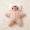 Thick Fleece Starfish Swaddle for Newborns - Anti-Startle Outdoor Sleeping Bag