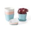 Nordic Style Thickened PP Plastic Square Flower Pot for Seedlings and Succulents