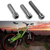 3 Pcs Titanium Alloy Steering Stem Handlebar Rear Dial Screws Bolts Set for Road Bicycle Accessories