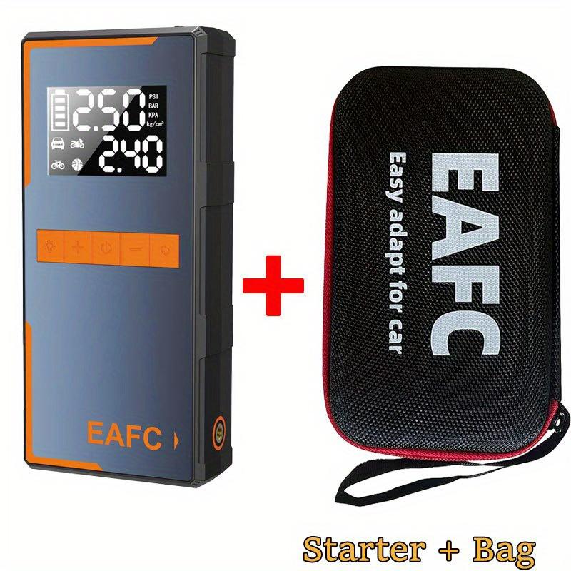 EAFC 2 in 1 Portable Car Air Compressor Car Jump Starter, 12V Car Emergency Booster, Battery Power Bank with LED Light