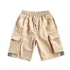 Pantaloncini da lavoro estivi tinta unita, tasche larghe, pantaloni dritti a gamba larga, pantaloncini sportivi da uomo