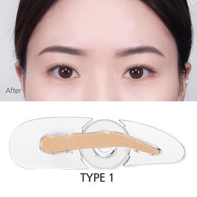 Adjustable Eyebrow Stamp Portable Three Type Eyebrows Makeup Tools