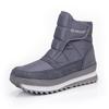 Winter Boots Waterproof Flat Shoes Women Warm Plush Snow Boots Non-slip Boots