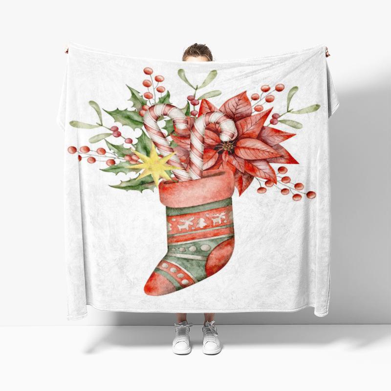 Wohndekoration Plüsch Überwurf Sofadecke Tagesdecke Bett flauschig weiche Decken Dekor Plaid Modern Halloween Frohe Weihnachten Winter