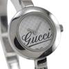 Gucci G circle Hodinky 105 logo bílý ciferník Nerezová ocel Křemenné Analogový displej Dámské Použité