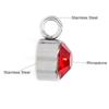 144Pcs/Lot Birthstone Necklace Pendant Jewelry Making Rhinestone Stainless Steel Charms For Women Earrings DIY Accessories Gift