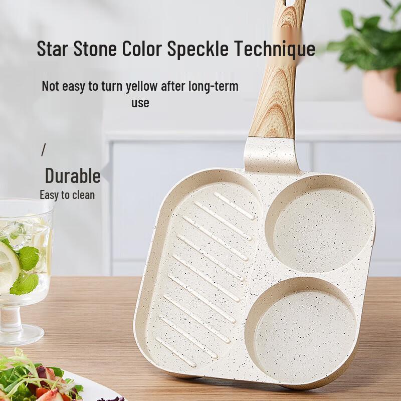 Supor Square 3-Compartment Breakfast Frying Pan