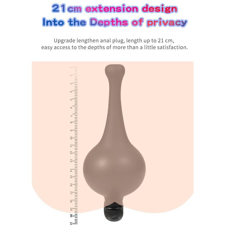 Super Long Inflatable Butt Plug Huge Ass Plug Vagina Dilation Anal Massage Prostate Ass Anal Vibrator Male and Female Sex Toys