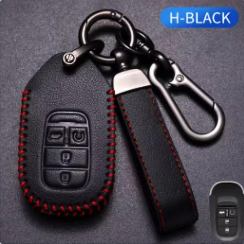 For Honda Civic 11th Accord CR-V HR-V Pilot Vezel ZR-V 2023-2025 Accessories Vintage Waxed Leather Key Case