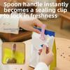 Multi-functional Cat Food Scoop Clear Scale Food Bag Clip Portable Sealing Clip  for Dogs Cats