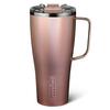 Br?Mate Toddy Vacuum Insulated Tumbler with Lid, 800ml, Rose Gold. Stainless Steel Vacuum Insulation Keeps Drinks Hot or Cold for Hours. Two-stage Loc