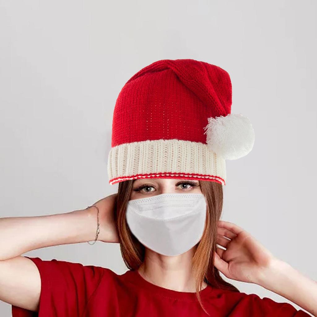 Christmas Hat Cap Warm Photo Props, Costume Accessories Santa for Holiday,
