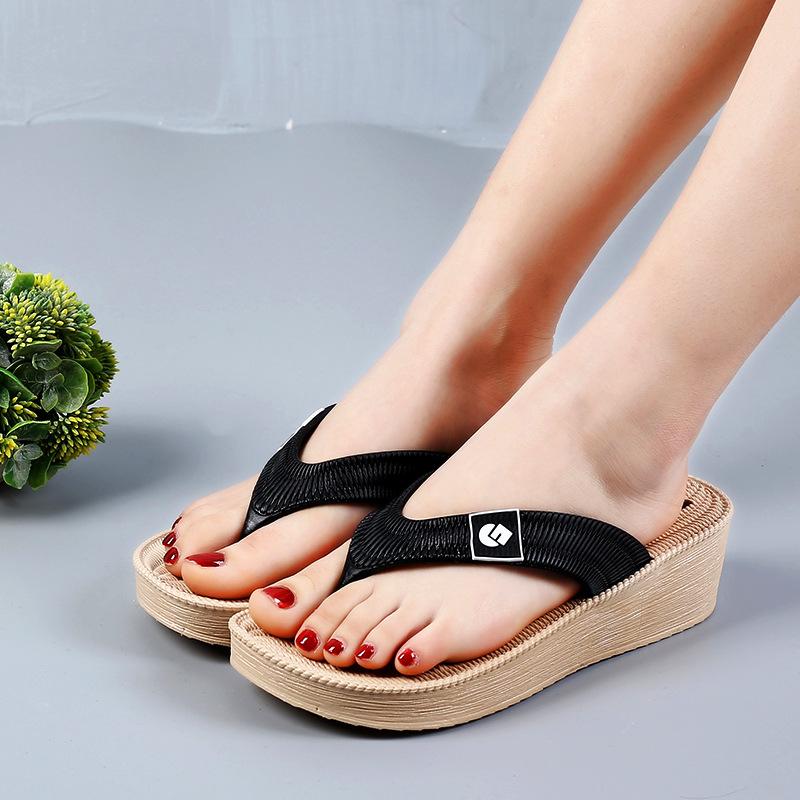 Summer Sandal Slippers Non-slip Wear-resistant Thick Bottom In the Heel Match Indoor Soft Bottom Indoor and Outdoor Female Slippers