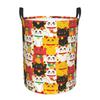 Benutzerdefinierter Maneki Neko Waving Wäschekorb Großer Aufbewahrungskorb Glückskatze Japanische Anhänger Kinderzimmer Spielzeug-Organizer