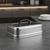 Stainless Steel Melting Dome HeatResistant Handle Square Steak Cover Heavy Duty Rectangular Basting