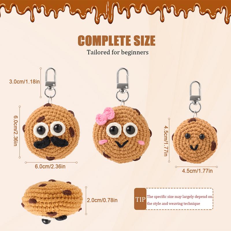 Knitting Kit Cookies Crocheting Beginners Kit For Kid Knitting Accessories With Step-By-Step Videos For Kids Adults Starters