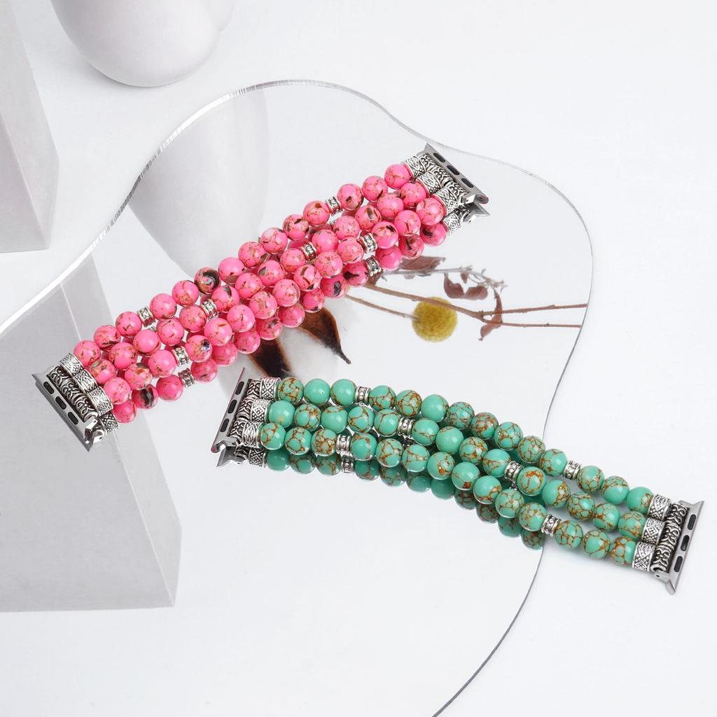 Beaded Bracelet Strap for Apple Watch - Cross-Border Bestseller
