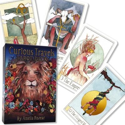 Tarot Zvedavé Cesty, Návod na čítanie Tarotu, Vrátane japonského návodu, Autentický Tarot, 78 kariet
