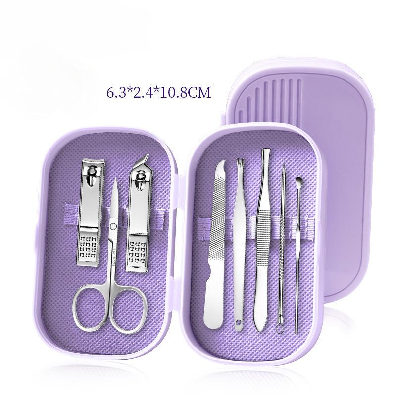 14 PCS Stainless Steel Nail Clipper Set With Case, Portable Manicure Pedicure Kit Including Nail Trimmer And Scissor, Travel Grooming Tools