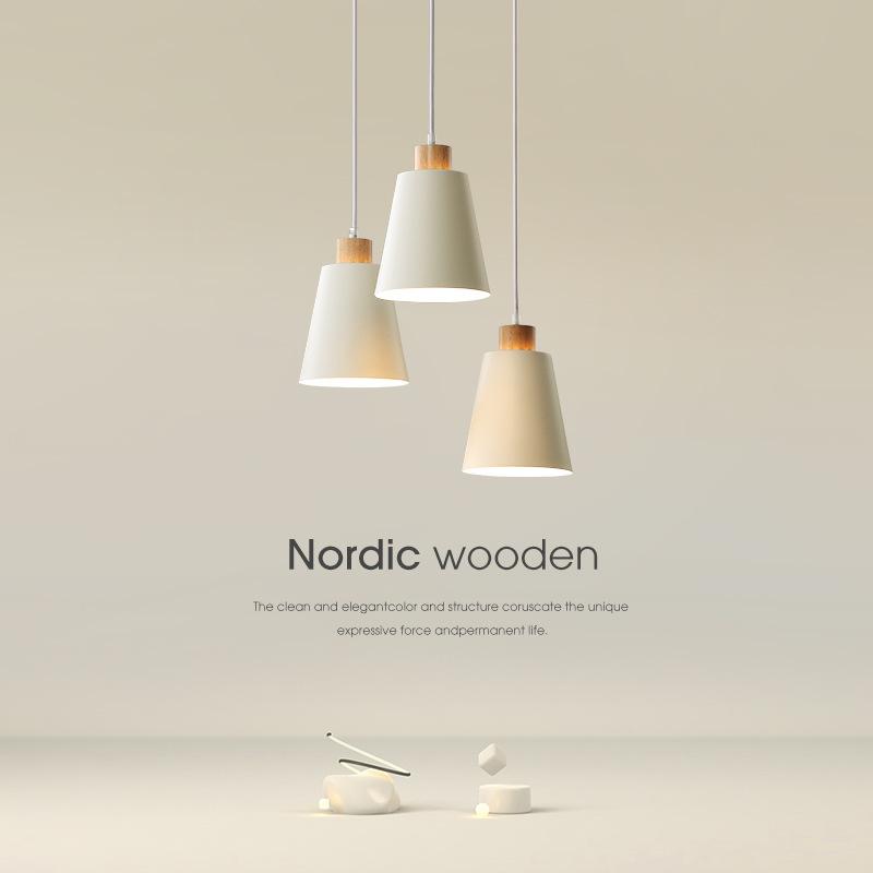 Nordic Pendant Lamp simple Creative Modern Pendant Light White lampshade E27 Bedroom Restaurant Living Room Lighting