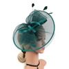 Vintage Feather Fascinators Hats Mesh Decorative Headband Tea Party Hats Hair Clip