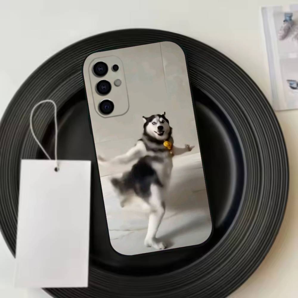 F-Funny Dog Phone Case For Samsung S25,S24,S21,S22,S23,S30,Ultra,S20,Plus,Fe,Lite,Note,10,Black Cover