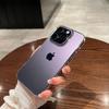 Luxury Transparent Black Ultra Thin PC Phone Case For iPhone 16 15 14 Plus 13 12 Pro Max Shockproof Slim Silky Skin Back Cover