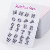 Fashion 1Pair Girls For Women Personalized Simple Stainless Steel Fashion 26 Letters Earrings A-Z Alphabet Jewelry