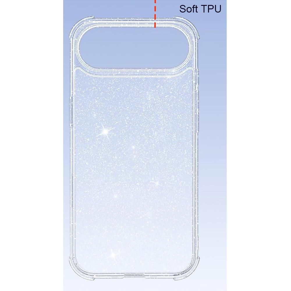 Shockproof Glitter Clear Case For iPhone Air 17 Pro Max 16E 16 E 15 Plus 14 13 Mini 12 11 X XS XR SE 2022 2020 17Pro 8 iPhone17 iPhoneair Phone Cover
