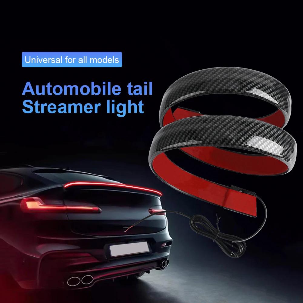 100CM 118CM LED Car Trunk Tail Brake Lights Universal Flexible Signal Lamp Turn DRL Daytime Running Light Rear Led Stop Lamp