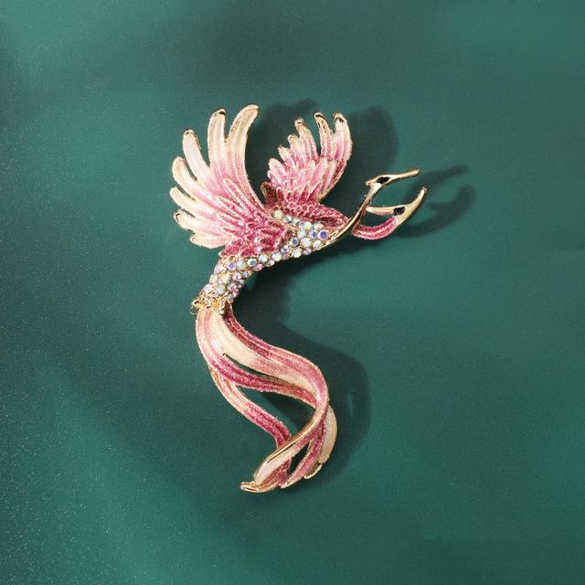 Broche Vintage Cristaux Strass Multicolores - Bleu, Rouge, Vert, Nœud Doré, Occasion