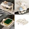 Practical Secure Suction Wall Soap Holders Space Saving Designs Bathroom Accessory Easy Installation Household Use
