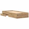 Artisan Oak Storage Bed Frame 90 x 190 cm Particleboard
