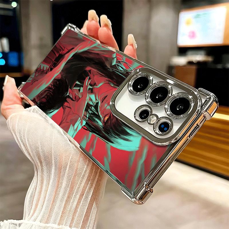 Anime Character Yoru War CSM Plating Phone Case For Samsung Galaxy S24 S25 FE S26 Edge S23 Ultra S22 S21 Plus S20 Anti-Fall Aira