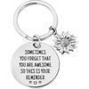 Inspirational Appreciation Gifts - Affirmation Reminder Keychain Encouragement Christmas Birthday Stocking Stuffers