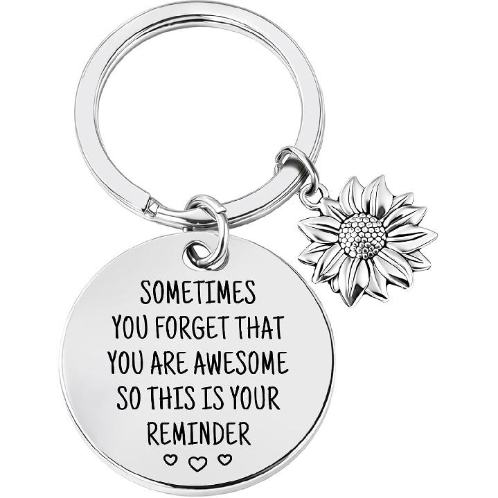 Inspirational Appreciation Gifts - Affirmation Reminder Keychain Encouragement Christmas Birthday Stocking Stuffers