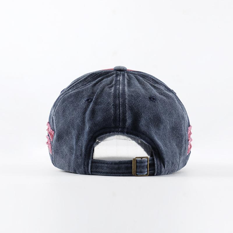 Hat Men's Women's Retro Baseball Cap Washed Denim Old Cap Spring and Autumn Casual Visor Trendy Man
