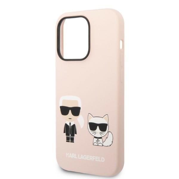 Etui do iPhone 14 Pro Karl Lagerfeld MagSafe Jasnoróżowe
