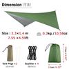 Azarxis Waterproof Tarp Tent Camping Tarp Lightweight Sunshade Awning Shade UV Protection Thermal Sun Shelter Vehicle Cover Portable Compact BBQ