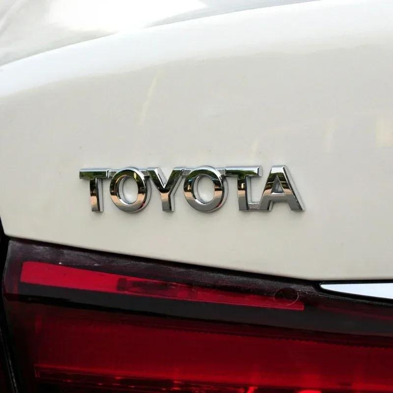 Car 3D Sticker Decorate Badge Emblem For Toyota Corolla Camry Rav4 Yaris Auris Corolla Avensis Supra CHR Prius Prado120 Hilux