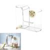 Small Bird Feeder Water Dispenser with Adjustable Flows Control Easy To Clean Detachable Modern Design for Home Use