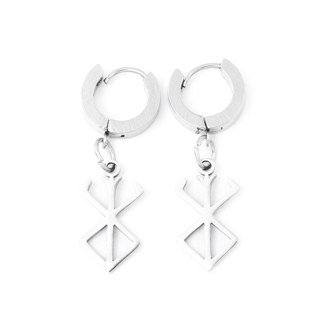 Berserk Earrings For Men Women Titanium Steel Cartoon Character Jewelry Summer Trend