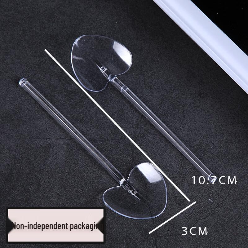 OIMG Disposable Transparent Heart Dessert Spoons (1000 pcs)