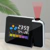Smart LED Display Projection Alarm Clocks Wireless Backlight LED Digital Clock Adjustable Angle Weather Station Home